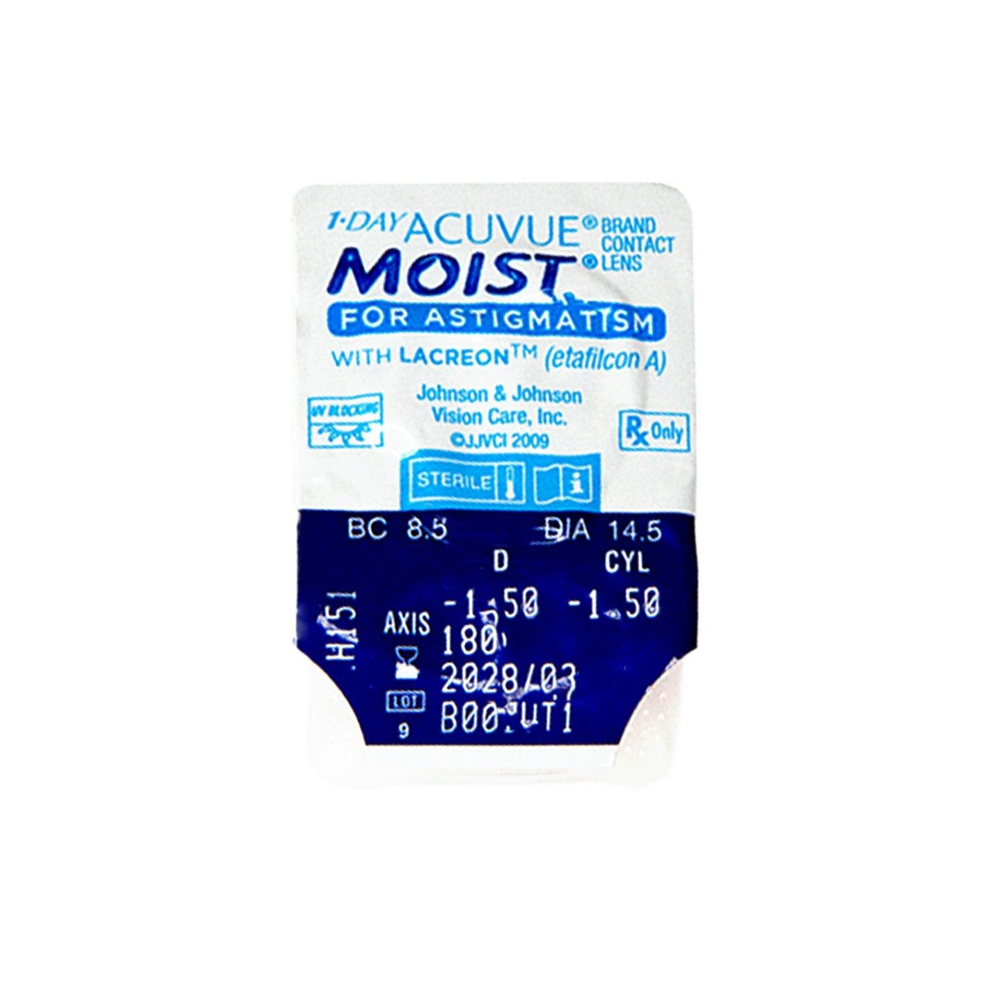 1-DAY ACUVUE MOIST FOR ASTIGMATISM (izquierda)