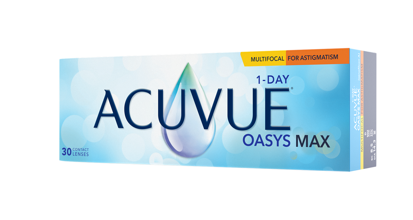 Acuvue 1-Day Oasys MAX  Multifocal for Astigmatism - 30 lenzen