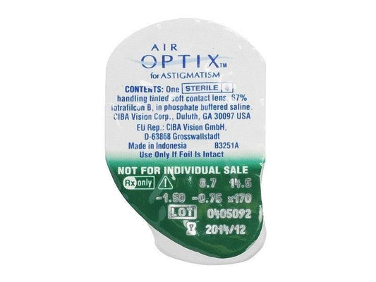 Air Optix Aqua Astigmatismo - 6 lentes
