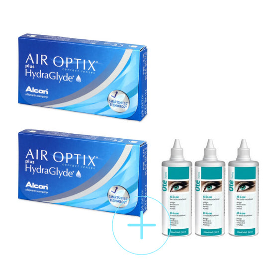 Air Optix plus Hydraglyde + All-in-one - Basic Promo Pack