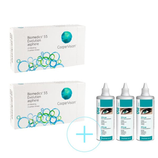 Biomedics 55 Evolution + All-in-one - Basic Promo Pack